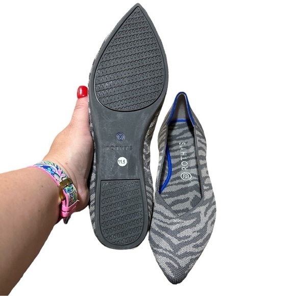 NWOB - Rothy’s The Point Zebra Print Shoes - Size 11.5 - Picture 3 of 5